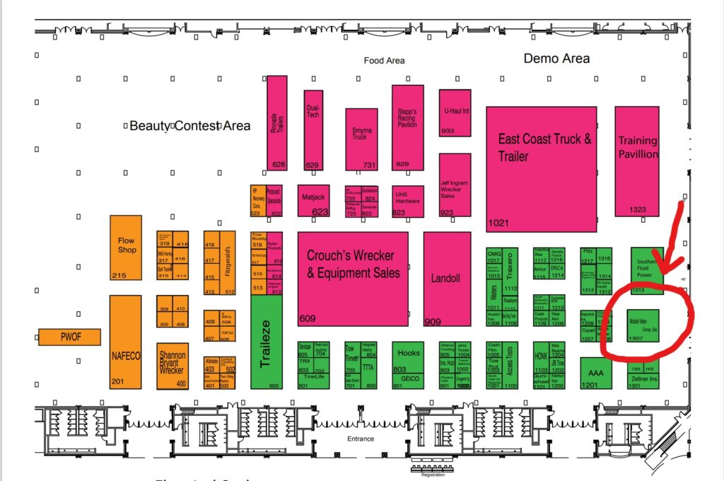 Tennessee Tow Show Floor Plan